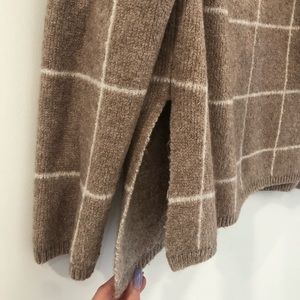 Madewell Windowpane Wool Turtleneck